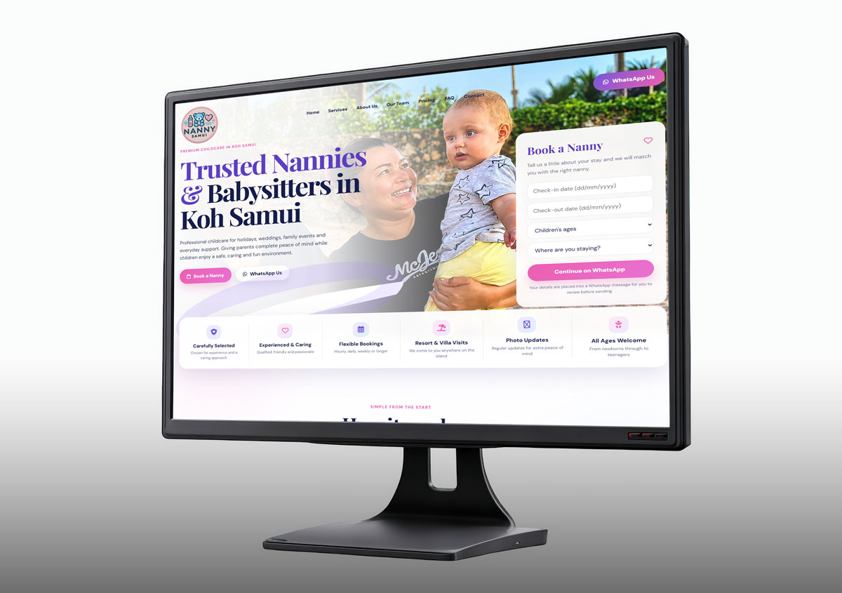 Nanny Samui website preview
