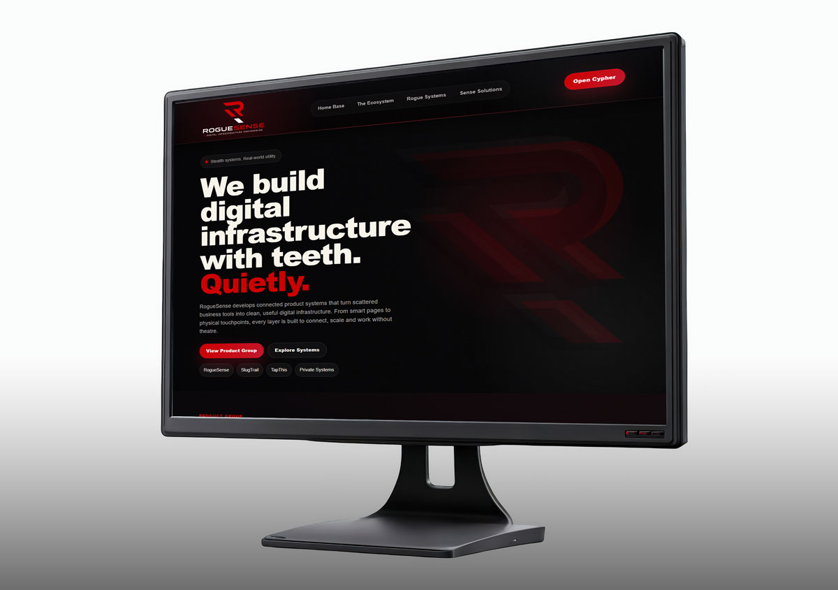 RogueSense website preview